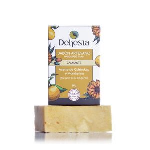 Piel seca y sensible, encuentra hidratación profunda con el jabón de caléndula Dehesia, natural y ecológico.