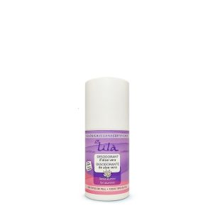 Desodorante roll-on sin perfume de Lila Cosmetics, con fórmula natural y sales de zinc, apto para pieles sensibles e intolerantes.