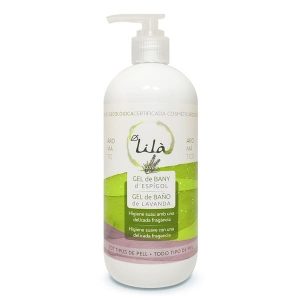 Gel de baño sin jabón con aroma a lavanda, con ingredientes naturales y ecológicos. Ideal para piel sensible.