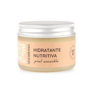 Hidrata y calma la piel sensible con nuestra crema hidratante formulada con caléndula, manteca de karité y rosa mosqueta.
