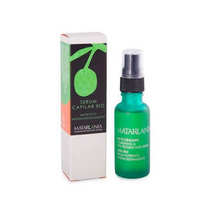 Hidrata, define rizos, reduce frizz, picor y sequedad con el sérum para el pelo de Matarrania.