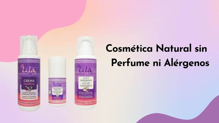 cosmética natural sin perfume ni alérgenos