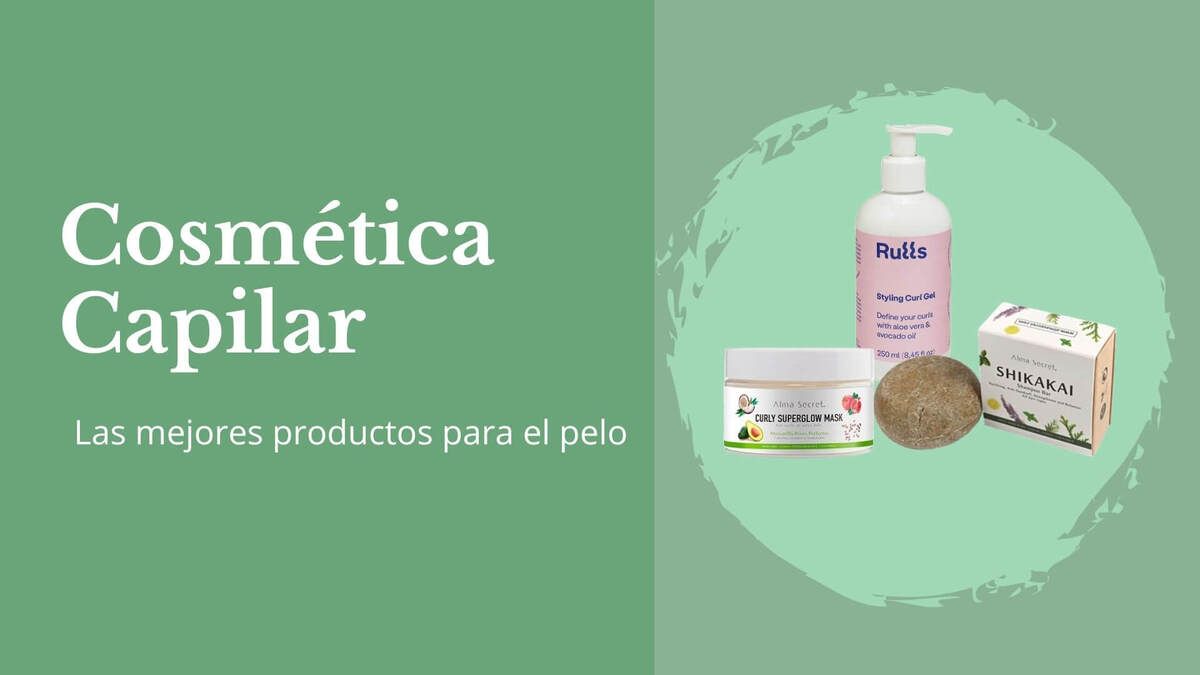 Productos naturales para el cuidado del pelo.