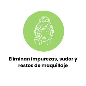 Elimina impurezas, sudor y restos de maquillaje