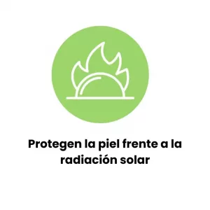Protector solar facial protege la piel frente a la radiación solar