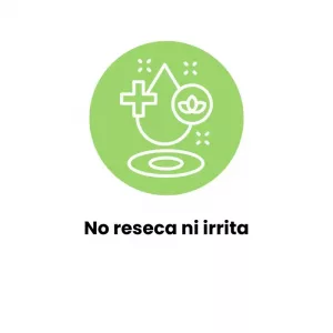 No reseca ni irrita la piel.